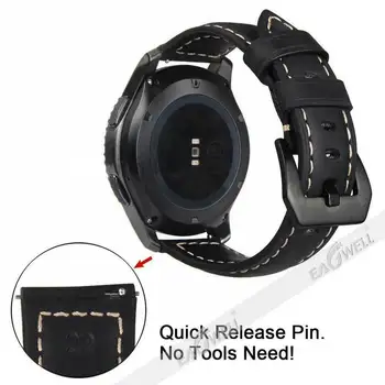 20 mm Quick Install Pravega Usnja Watch Band Za SUUNTO 3 Primernosti Za LG Gledam ŠPORT Gledam Zamenjava Zapestnica Pašček za Zapestje