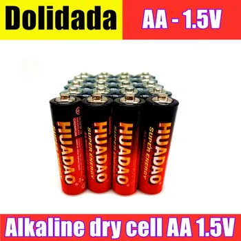 Razpoložljivi Huadao alkalne suhe baterije AA 1,5 V baterijo, ki je primerna za fotoaparat, kalkulator, budilka, miško, daljinski upravljalnik