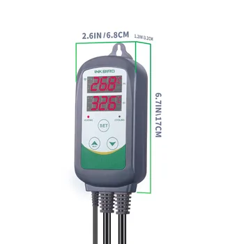 Inkbird ITC-308 EU Plug Dvojno Releji WIFI Digitalni Temperaturni Regulator Carboy, Fermenter, Toplogrednih Terarija Temp. Nadzor