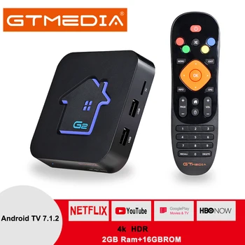 Ladja od Brazilija Španija GTmedia G2 s905W Android 7.1 TV Box 2 GB 16 GB Vgrajen WiFi Set Top Box za Podporo GTplayer TV Box HD 4K
