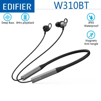 EDIFIER W310BT Bluetooth Slušalke Brezžične Bluetooth V4.2 V Uho Stereo Slušalke Mehkega Materiala Design IPX5 z Mic za Šport
