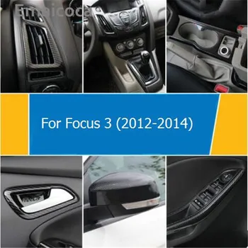 Emaicoca Avto-Styling Prestavi vode, skodelico imetnika AC plošča air vent Pregled ogledalo Dekorativni Pokrov primeru Za Ford Focus 3 za obdobje 2012-