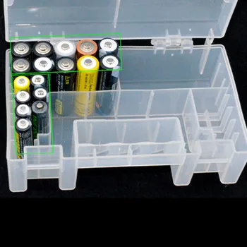 Trde Plastike Primeru Imetnik Škatla za Shranjevanje Kritje Za Aa/aaa Baterije Polje Posodo Vrečko Primeru Organizator Polje Primeru Posnetkov Vroče Prodaje #T1P