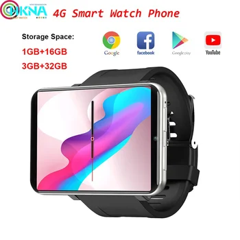 4G GPS LTE Pametno Gledati Telefon Android 7.1 Velik Zaslon 3GB 32GB Kartice SIM 5MP Fotoaparat, Bluetooth Smartwatch Moških PK AEKU I5 Plus DM99