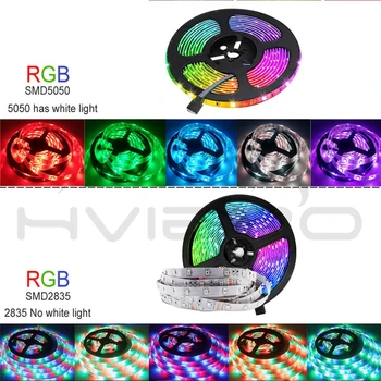 WIFI, Bluetooth, LED Trak SMD 5050 2835 RGB Nepremočljiva Prilagodljiv Žarnico, Trak Trak Diode Neon Za Dom Božič Dekorativne Luči