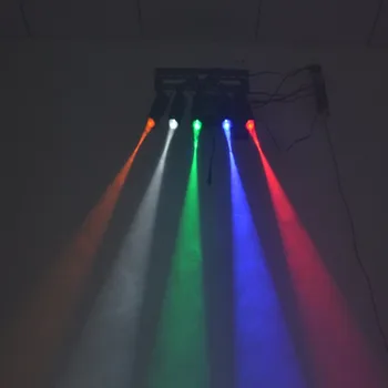 3W RGBWYP LED Pinspot Reflektorji Disco Ogledalo Žogo Svetlobni Projektor Spot Svetilka Doma Stranka DJ Kažejo Fazi Dekor Nazaj Razsvetljavo