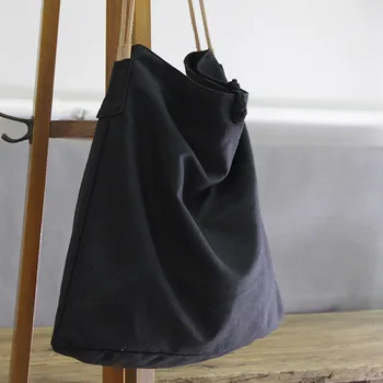 AETOO Velike zmogljivosti, platno vrečko retro art eno ramo torba ženske letnik preprost prenosni velike bombaž perilo torbici