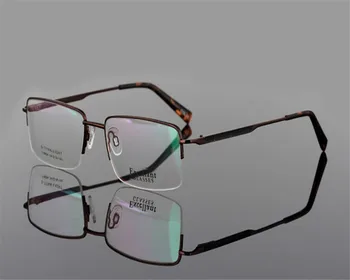 54-18-140 blagovno Znamko Design Moških Pol Lita Platišča Recept Objektiv Optični Black Gold Anti-utrujenost Presbyopia Obravnavi Očala ZJH8004