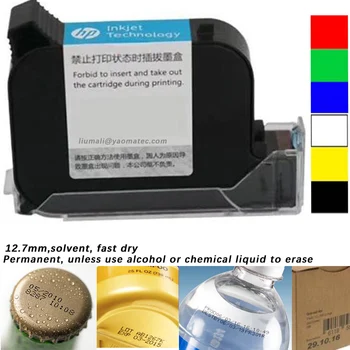 15 jezikih 12,7 mm Spremenljivke slika slika QR kodo, serijsko številko prenosni ročno jet ročni termalni inkjet tiskalnik