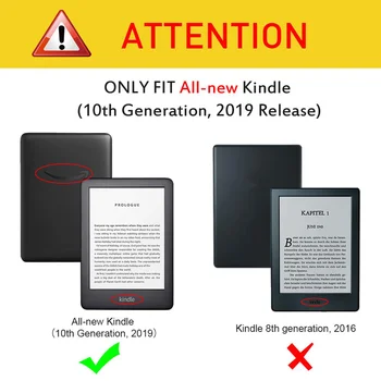 Zapestje Ostali Smart velja Za Vse Nove Kindle 2019 Primeru Magnetni Flip Strani Pokrova Za Kindle 10. Generacije 2019 6.0 palčni+Film+Pisalo