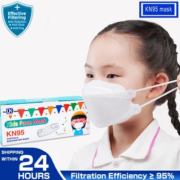 20PCS/BOX Posameznih Paket 2-12 Let Otroci KN95 Filter za Masko KN95 Respirator Masko KN95 Otrok Masko Dustproof Fantje Dekleta