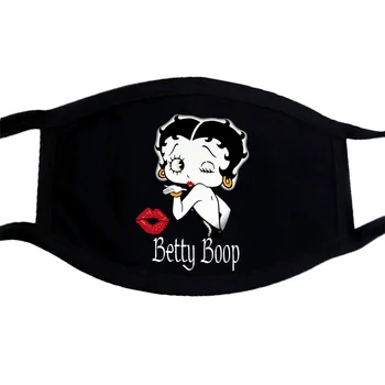 Vintage Betty Boop Masko Mens Velike 1992 Biker Black Zda 90. LETIH Risanka Grafiko