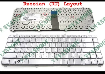 Resnično Novo RU ruska Notebook Laptop tipkovnici za HP Paviljon dv5 dv5-1000 dv5t dv5z Srebro 9J.N8682.L0R 488590-251 NSK-H5L0R