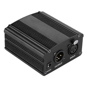 1CH 48V Fantomsko Napajanje za BM 800 Kondenzatorja Miniphone Studio Snemanje Karaoke Dobavo Opreme NAS Plug