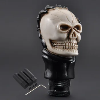 Nov univerzalni Duh Skull Glave Stylegear gumb prestavi gumb samodejni menjalnik za mazda 6 gh bmwe34 Visoke Kakovosti