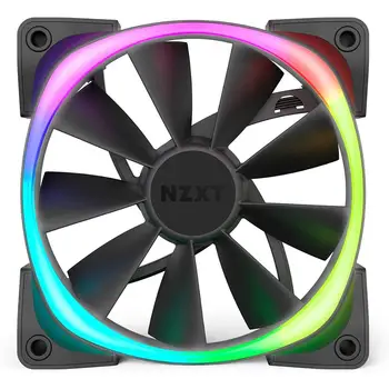 NZXT AER RGB 2-120 mm Enotni Dodatne Razsvetljave Prilagoditve Winglet Nasveti Fluid Dynamic Ob - LED RGB PWM Fan Za Odtenek 2