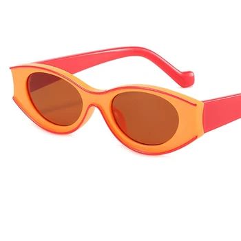 Majhen Pravokotnik Modna sončna Očala Ženske Modni Oblikovalec Mačka Oči, sončna Očala Za Ženski Trend Feminino Očala UV400 Oculos
