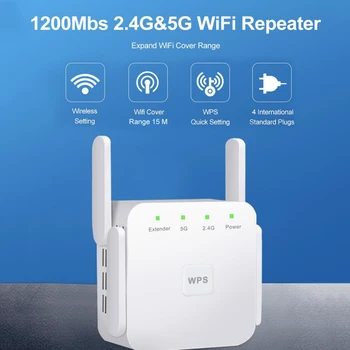 5G WiFi Brezžični Vmesnik WiFi Extender 300Mbps/1200Mbps Dolge razdalje, Wi-Fi Signala Ojačevalnika AC 2.4 G 5Ghz Dropshipping ZDA Zalogi