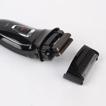 KEMEI 2 Glav za Polnjenje Električni Brivnik z Izmeničnim Elektronski Britje Stroj Rotacijski Hair Trimmer za Nego Obraza, Razor KM-8013
