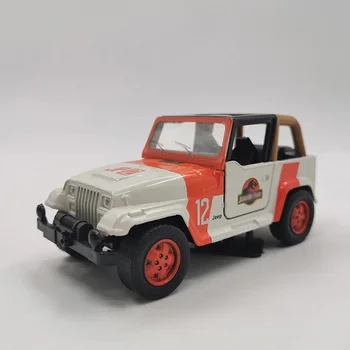 1/43 Obsega Zlitine Kovin, Diecast Vozila Jurassic Jeep Parkov SUV Auto Avto Model Igrače Za Otroke, Otroci Darila, Zbiranje Zaslon