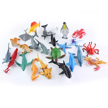 12pcs/veliko Morskih Živali figuric 6 CM PVC Slika Zbirateljske Igrače Anime Slika Figurice Otroci Igrače