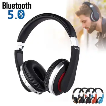 MH7 Brezžične Slušalke Bluetooth 5.0 Zložljive Slušalke Stereo Gaming Slušalke Z Mikrofonom Podpira TF Kartice Za Vse Telefon