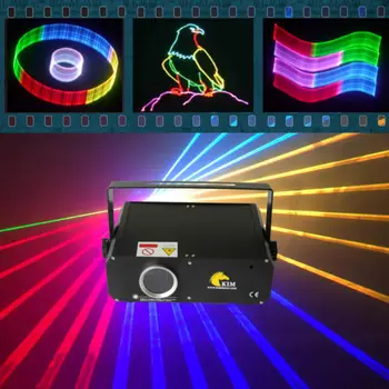 Mini 1W 2D/3D RGB z SD Kartice (635nm) laserski žarek in animacija za disco/dj/stopnja/ktv/pub razsvetljavo
