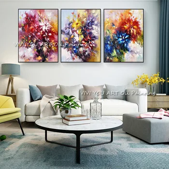 Visoke kakovosti profesionalni umetnik Ročno Lepo Barvo cvetov Povzetek Oljna slika domov Dekoracijo Povzetek Platno Slikarstvo