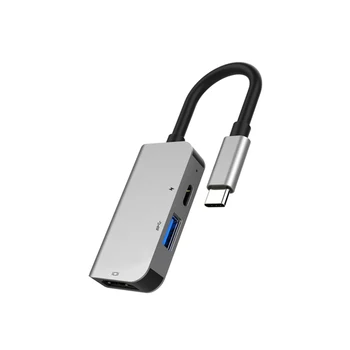 3-v-1 4-v-1 5-v-1 6-v-1 7-v-1 8-v-1 USB-C Hub Hitro Polnjenje Prenos Podatkov USB C Multiport Tok svetlobe kompakten USB Hub