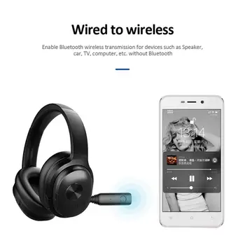 Bluetooth Sprejemnik Oddajnik 3,5 mm Aptx 2v1 Bluetooth 5.0 Adapter Za Slušalke, Zvočnik Brezžični Oddajnik Zvoka
