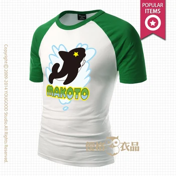 Brezplačno ! iwatobi plavati klub cosplay kostum Rei Ryugazaki Cosplay Kostum Nagisa Hazuki Unisex T-shirt Tee