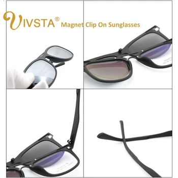 IVSTA ULTEM Magnet sončna Očala Posnetek Na Očala Moški Ženske Polarizirana Leče, Optični Magnetni Okvir Posnetke Recept Prevelik Velika