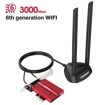 3000Mbps AX200 802.11 AX Wifi 6 PCI-e Omrežna Kartica Bluetooth 5.0 Brezžični Wifi6 PCI Express Antena Wifi 5G Adapter AX200NGW EDUP