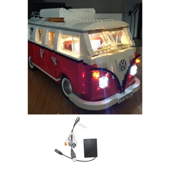 USB Razsvetljavo Sestavni Deli Majhnih Delcev, gradnikov Pribor Izobraževalne Igrače za Avtobus T1 10220