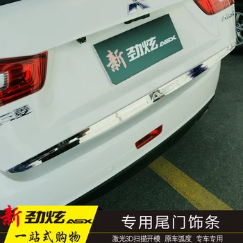 Za Mitsubishi ASX obdobje 2013-2018 vrata prtljažnika Zadnja Vrata Spodnji Pokrov Modeliranje Trim Nerjavnega Jekla nazaj vrata trim avto Dodatki