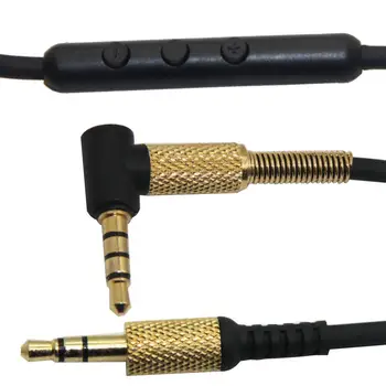 Avdio Kabel za Marshall Večjih II Zaslon Slušalke, Kabel z Oddaljenim Mikrofon Nadzor Glasnosti za Samsung Xiaomi Huawei