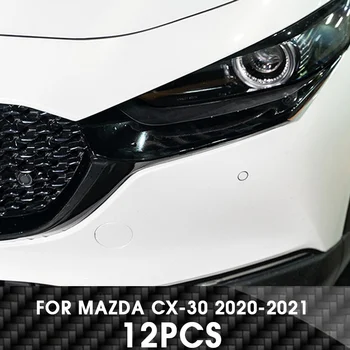 Pcmos Črna Center Rešetka Žara Stripe Cover Prevleko Avto Nalepke Za Mazda CX-30 2020-2021 Zunanjost Pribor Ustvarjalne Nalepke