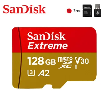 SanDisk Original Micro SD kartico A2 400GB 128GB 256GB 64GB 32GB Menory kartico Extreme Ultra microsd 4K V30 TF Flash kartice