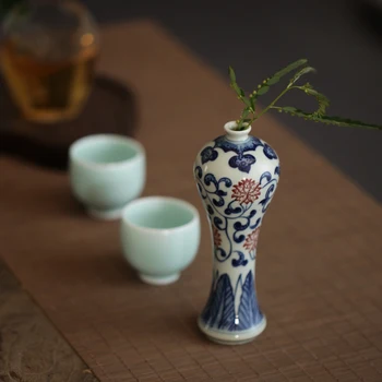 Mala Vaza Za Cvetje Doma Dekor Kitajski Modri In Beli Porcelan Keramične Vaze Doma Dekoracijo Terarija Decoracion Hogar