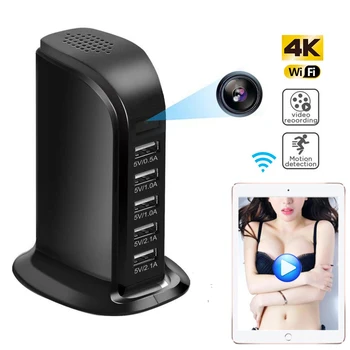 Mini Fotoaparat 4K WIFI 1080P HD IP kamera Brezžična Varnost Kamero USB Polnilnik Baby Kamera Zaslon Kamere za Pametni Dom