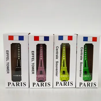 Razvrstan Barv Nosorogovo Pariz, Eifflov Stolp, Kiparstvo Vintage Model Doma Decors (7 palčni)