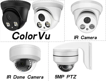 Hikvision Združljiv 8MP Dome POE IP Kamero Home Security CCTV Kamera 5MP PTZ HD IR 30 m ONVIF H. 265 P2P Plug&play ColorVu IPC