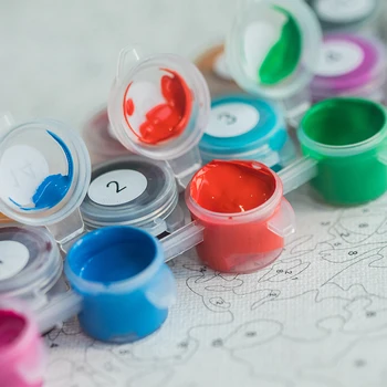 GATYZTORY DIY HandPainted Oljna slika, Barva Po Številk Za Odrasle Otroke Krajine Sliko Barve Domov Dekoracijo Edinstveno Darilo