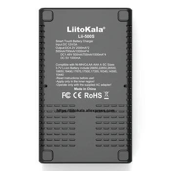 Pristen/Original LiitoKala Lii-500S Lii-S6 Lii-PD4 Lii-500 18650 Baterija Polnilnik za 26650 21700 AA AAA Baterije, LCD-Zaslon