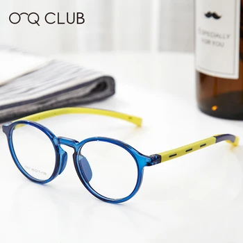 Otroci Okrogle Očala za Kratkovidnost Optična Očala Modre Svetlobe Očala Okvirji TR90 Silikonski Prilagodljiv otroška Očala Okvirji 2501