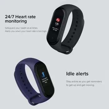 NOVO Pristno Xiaomi Mi Band 4 HD Dotik Barvni Zaslon Zdravje srca Spremljanje Dolgo Pripravljenosti Smartwatch Nepremočljiva Šport Smart Band