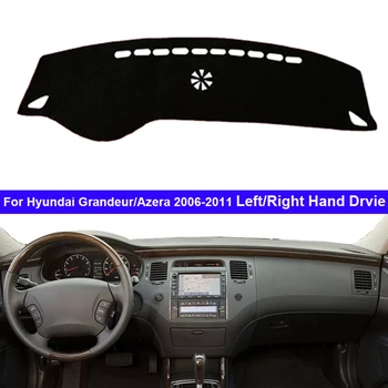 Avto Auto Notranjo nadzorno ploščo Kritje Za Hyundai Veličino Azera 2006 - 2011 LHD RHD Dash Mat Preprogo Cape Dashmat Dežnik Anti-sonce