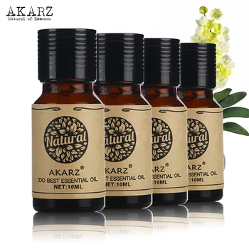 AKARZ Znane blagovne znamke Neroli Gardenia Ginseng Ambra eterična olja Za Aromaterapijo, Masažo Spa Kopel za nego kože, 10 ml*4