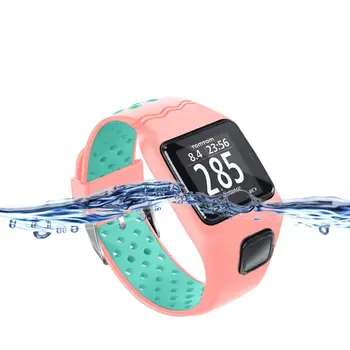 Shockproof Mehki Silikonski Watchband Pašček za Zapestje Zapestnica Zamenjava za TomTom 1 Multi-Sport GPS HRM CSS SEM Kardio Runner Watch