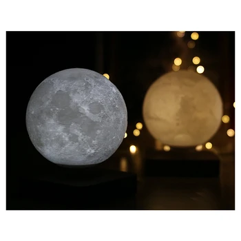 Luna Lučka Creative 3D Magnetnega Lebdenja LED Nočna Lučka Obračanje Luna Plava Lučka Doma Dekoracijo Počitnice DIY Moda Darilo